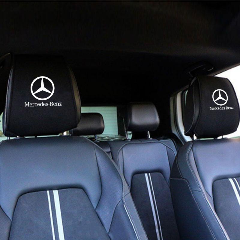 Car Seat Headrest Pillowcase Anti-Dirty Protective Cover For Mercedes Benz W203 W204 W205 W206 W212 CLK GLA B C E S Accessories FZ8