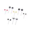 10Pcs/ Lot Cute Plastic Fruit Toothpick Lovely Eye Decorative Mini Fruit Fork