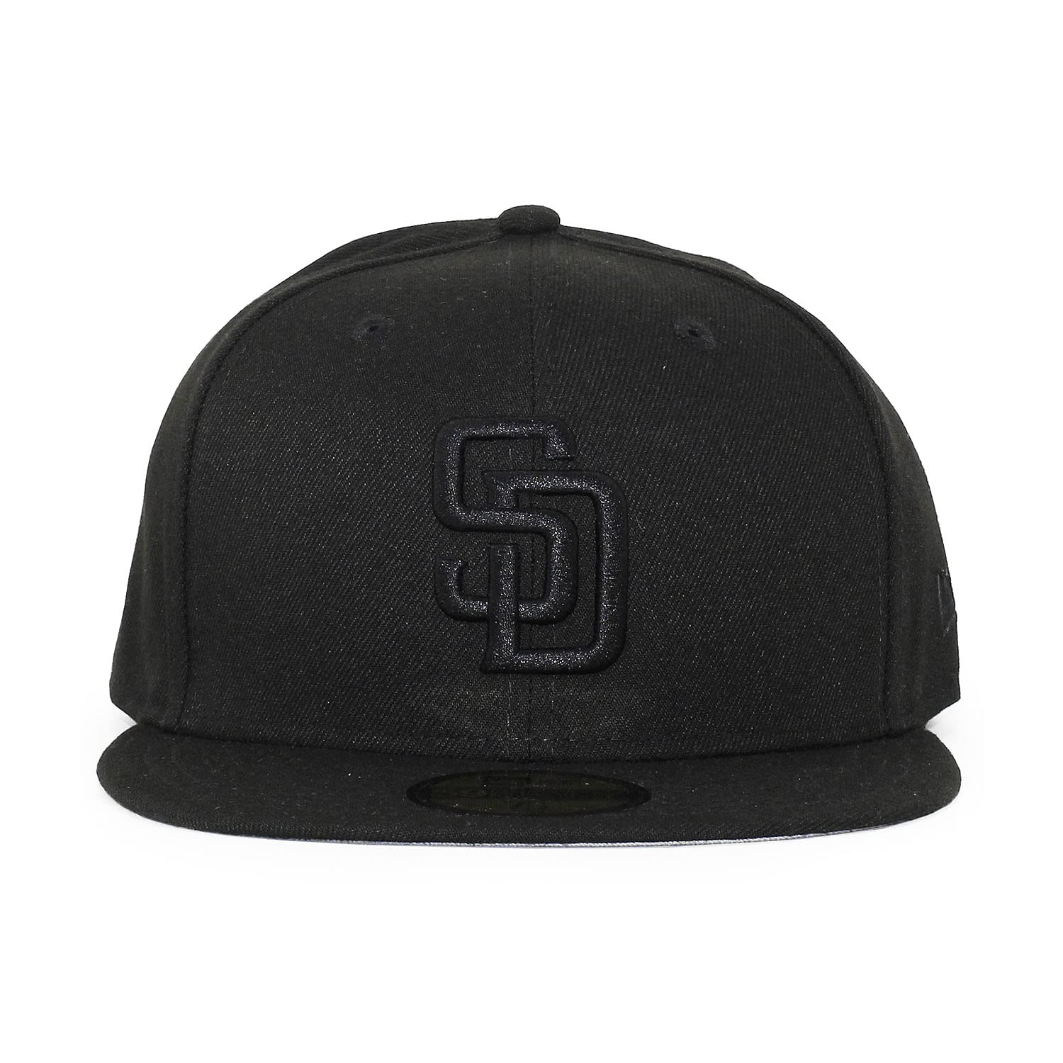 

59FIFTY San Diego Padres FITTED SAN DIEGO PADRES 5950 Шляпа Черная [New Era] [КЕПКА MLB TEAM-BASIC/BLACKOUT] (7-5/8 (приблизительно. 60,6 см)) [Использовал] чёрный