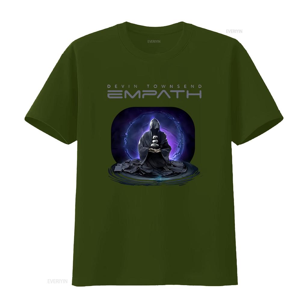 Devin Townsend Meditazione Maglietta Nera UFFICIALE vintage Lavata Casual Comoda moda Unisex Versatile uomo Stiloso