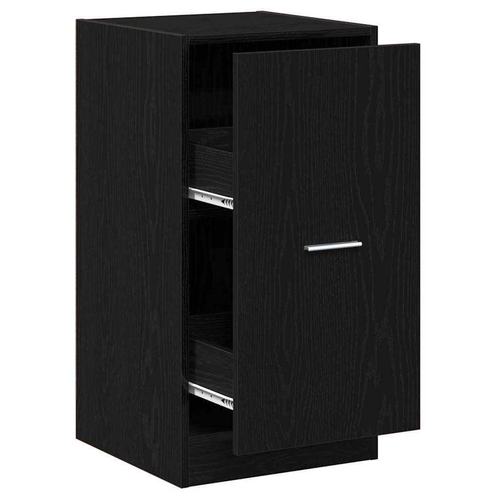 Pharmacy Cabinet Black Oak 40 X 41 X 77.5 Cm Particleboard