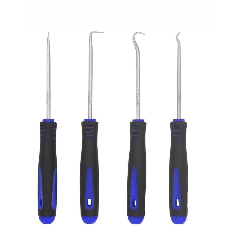 

4Pcs Car Oil Seal Screwdriver Removal Hose Set O-Ring Seal Washer Puller for Removal Car Oil Seal O-Ring Seal Car Repair Tools синій