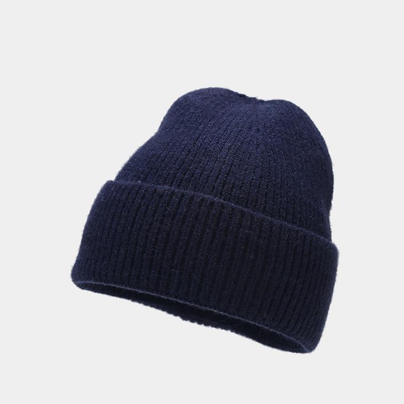 1pc Unisex Autumn Winter Warm Beanie Hats,Solid Color Stretch Knitted Crochet Beanies Hat Caps,Suitable for Daily Wear,Outdoor