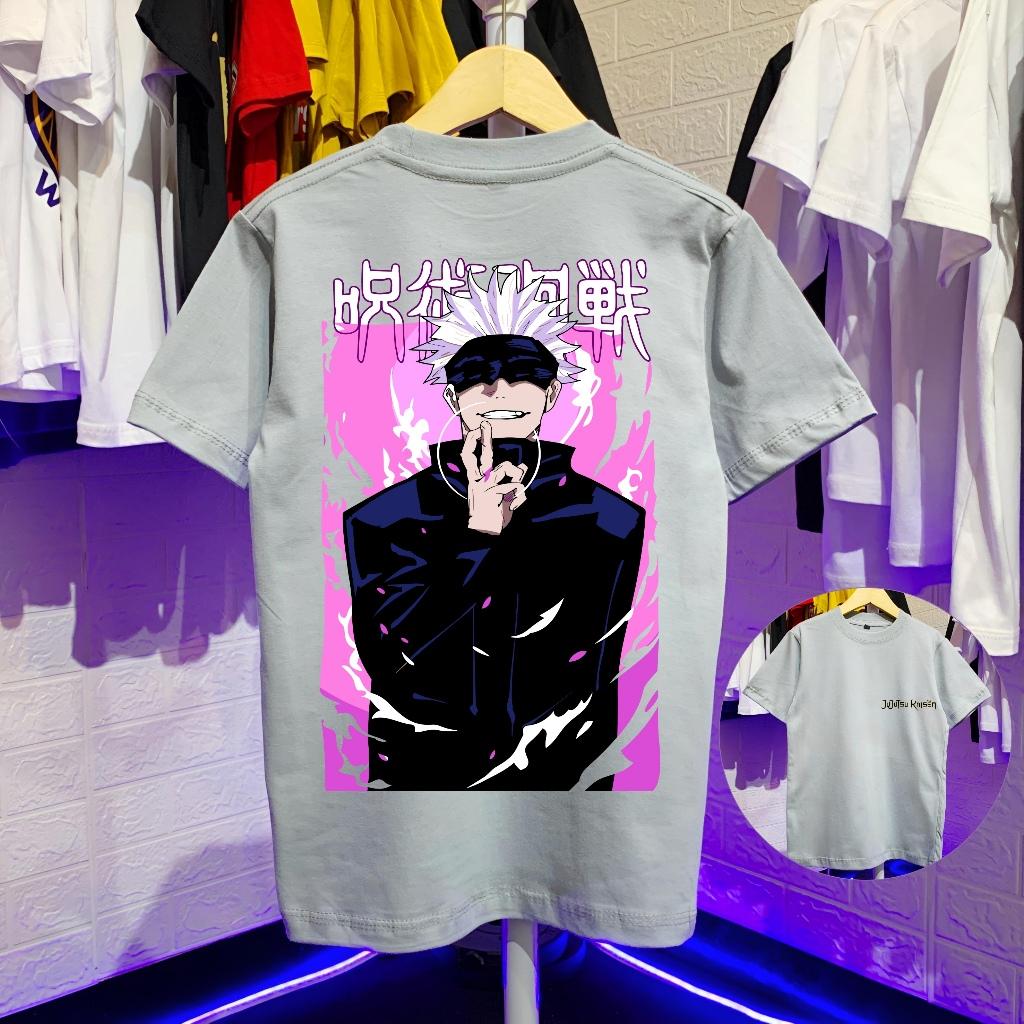 American Retro Anime Jujutsu Kaisen Gojo Satoru Summer New Retro Fashion Men and Women Streetwear