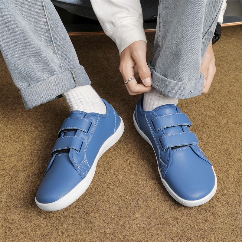 Men Barefoot Casual Flats Wide Palm Driving Shoes orange color Wide Head Walking Shoes White Shoes Large Size