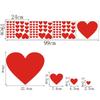 Reusable Red Heart Window & Wall Stickers-Glossy PVC Removable Decals,Multi-Surface-Valentine's Day, Wedding, Party Decorations