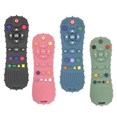 Teething Toys Remote Control Shape Silicone Molar Stick Teether Chew Toys For 3+ Months Infant Toddlers