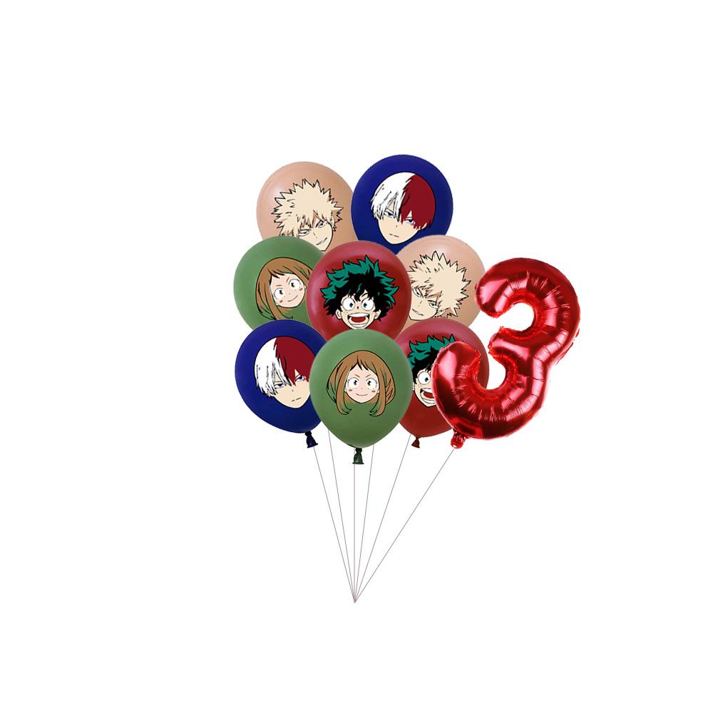 My Hero Academia Feste di Compleanno a Tema Decorazioni Set Palloncini Stoviglie Tovaglie Topper per Torta Articoli per Feste Baby Shower