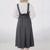 [Yumetembo] Jumper Skirt, Front Button Jumper Skirt Dress, Long, Navy