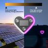 Solar Emitting Sweet Heart Atmosphere Light Wiring Free For Car Triangle Window Interior Motor Decoration Modification Neon Lamp
