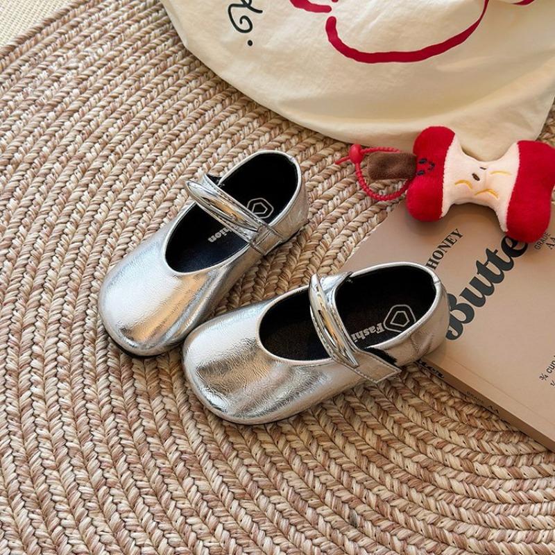 Girls' Fashionable Princess Shoes Baby Girls' Korean Style Leather Shoes Lightweight Mary Jane Shoes