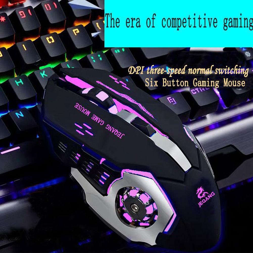 Buy Wireless Optical Mouse Chargeable Colorful Glowing Mice Mouse Gamer ...