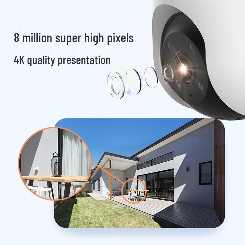 Telecamera di Sicurezza Wireless EZVIZ C8C 8MP da Esterno 360° PTZ (Versione NC)