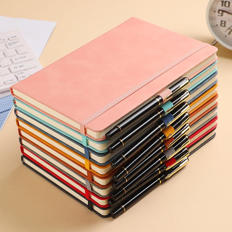 A5 Elastic Band Notebook - Customizable Macaron Color Journal with Logo Printing