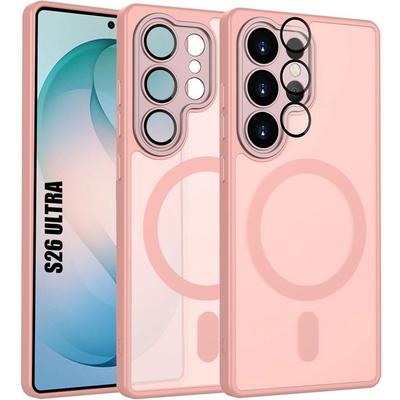Shockproof Case - BOOLING - for Samsung Galaxy S26 Ultra - with Magnetic Ring - Pink