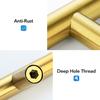 Pack of 10 Gold T Shaped Drawer Pulls Single Hole Sturdy Zinc Alloy Cabinets Handles for Home Decoration Daily Use