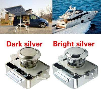 Cerradura de Pulsador Cerradura de Botón para Cajón de Armario de Autocaravana RV Barco Casa Rodante Ferretería para Muebles