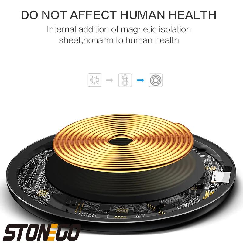 10W Qi Wireless Charger Pad for iPhone 13 12 11 X Pro Max For Samsung Galaxy S21 S20 S10 S9 S8 Xiaomi Wireless Charging