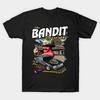 Herr Svart Tryckt T-shirt The Bandit No-Cut Transferpapper Tryckt Bomulls-T-shirt