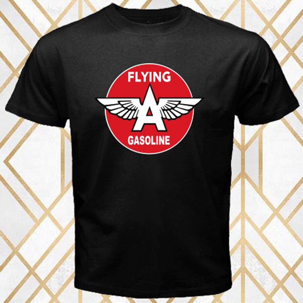 Flying A Gasoline Oil Racing Men s Black Size S 3XL XL