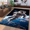 Astronaut Traum Universum Raumfahrer 3D Weltraum Cartoon Teppich für Wohnzimmer Schlafzimmer Dekoration, Rutschfest für Sofa Fußmatte Kinder