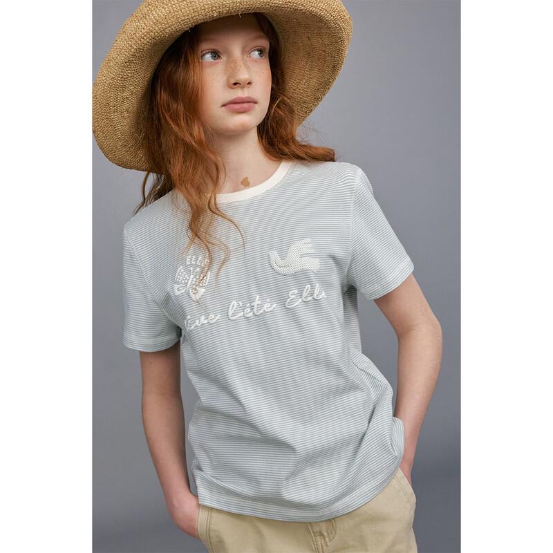 

ELLE KIDS Girls Striped Short Sleeve T-Shirt 150