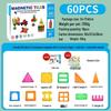 Colorful Stained Glass Magnetic Building Blocks for Children - Strong Magnetic Toy Pieces