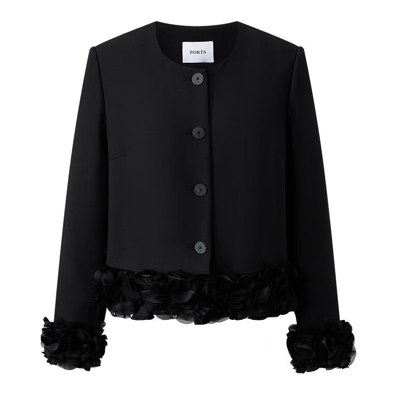 

PORTS Женская черная куртка с длинным рукавом LQ8J061VWT012 S /4