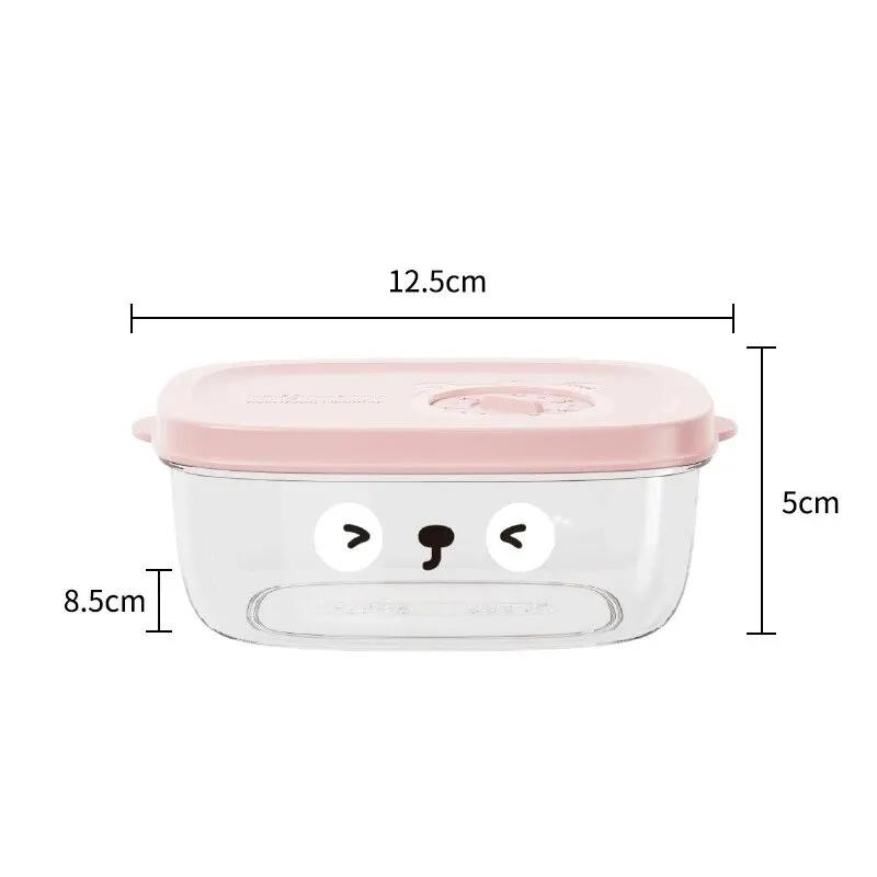 

1 шт. Упаковка для риса, маленькая коробка для ланча, коробка для хранения продуктов, холодильник, коробка для хранения овощей и фруктов