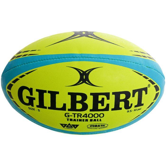 Ballon de rugby d'entrainement - GTR4000 - Fluo - GILBERT - Taille 4