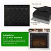 Magnetic Fireplaces Cover Insulating Barrier Heat Shield With Strong Magnets For Indoor Fireplaces Protecting Oxfords Fabric Thermals Insulation