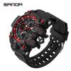 Sanda Youth Fashion Luminous Waterproof Shockproof Alarm Men's Watch
