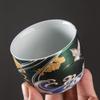 New Crane Cup Colorful Tea Cup Enamel Teacup Ceramic Chinese Kung Fu Tea Set Luxuriant Master Cup Enamel Ceremonial Cup Tea