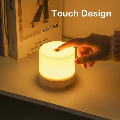 Yaratıcı USB Başucu Lambası Dokunmatik Karartma Masa Lambası LED Gece Lambası Yatak Odası Yurt Kolej Öğrenci Kitap Okuma Lambası 2024