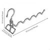 Foldable Clothes Drying Rack, Portable Airer, SpaceSaving Travel Hanger Silver 1pc