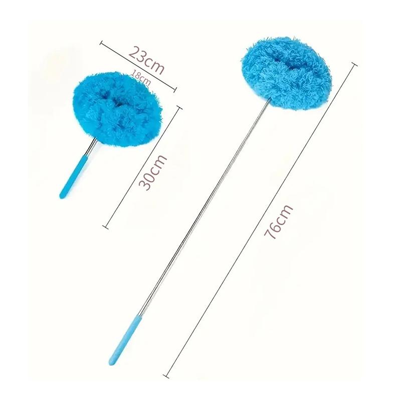 Microfiber Ceiling Fan Duster Extends Up To 80Cm Long Handled Dust Locking Reusable Cleaner Brush For Home Effortless Cleaning
