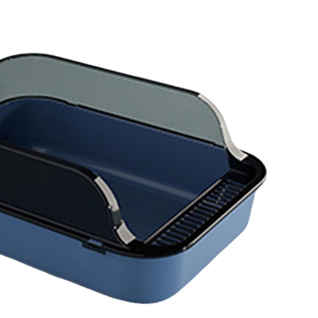 Cat Litter Box Kitten Toilet High Sided Travel Kitten Litter Pan Detachable Anti