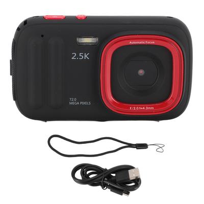2,4 hüvelykes 72MP digitális fényképezőgép kiegészítő fénnyel 2,5K MP3 lejátszó automatikus fókusz 16x zoom újratölthető