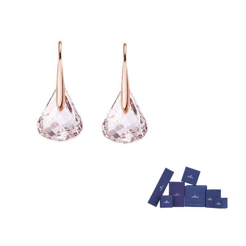Swarovski Lunar Earrings Womens F-Original brand box розовый