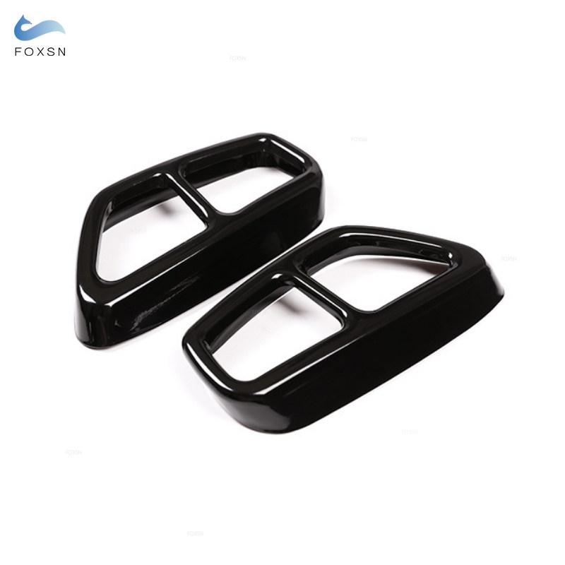 For BMW 5 6 Series GT G30 G38 G32 2018 -  Stainless Steel 2pcs Car Tail Muffler Exhaust Pipe Output Cover Protective Trim