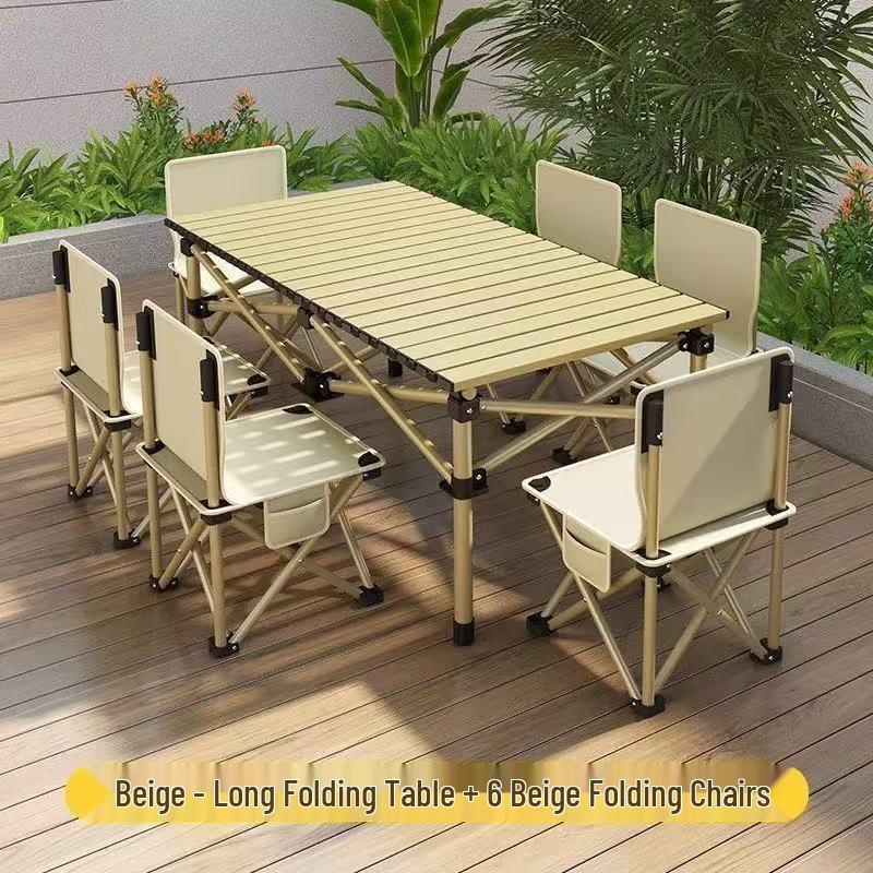 Portable Folding Camping Table and Chair Set for Outdoor Picnic, Fishing, or Sketching