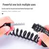 Anti-Theft Retractable Combination Lock for Motorcycle and Electric Bicycle Helmets