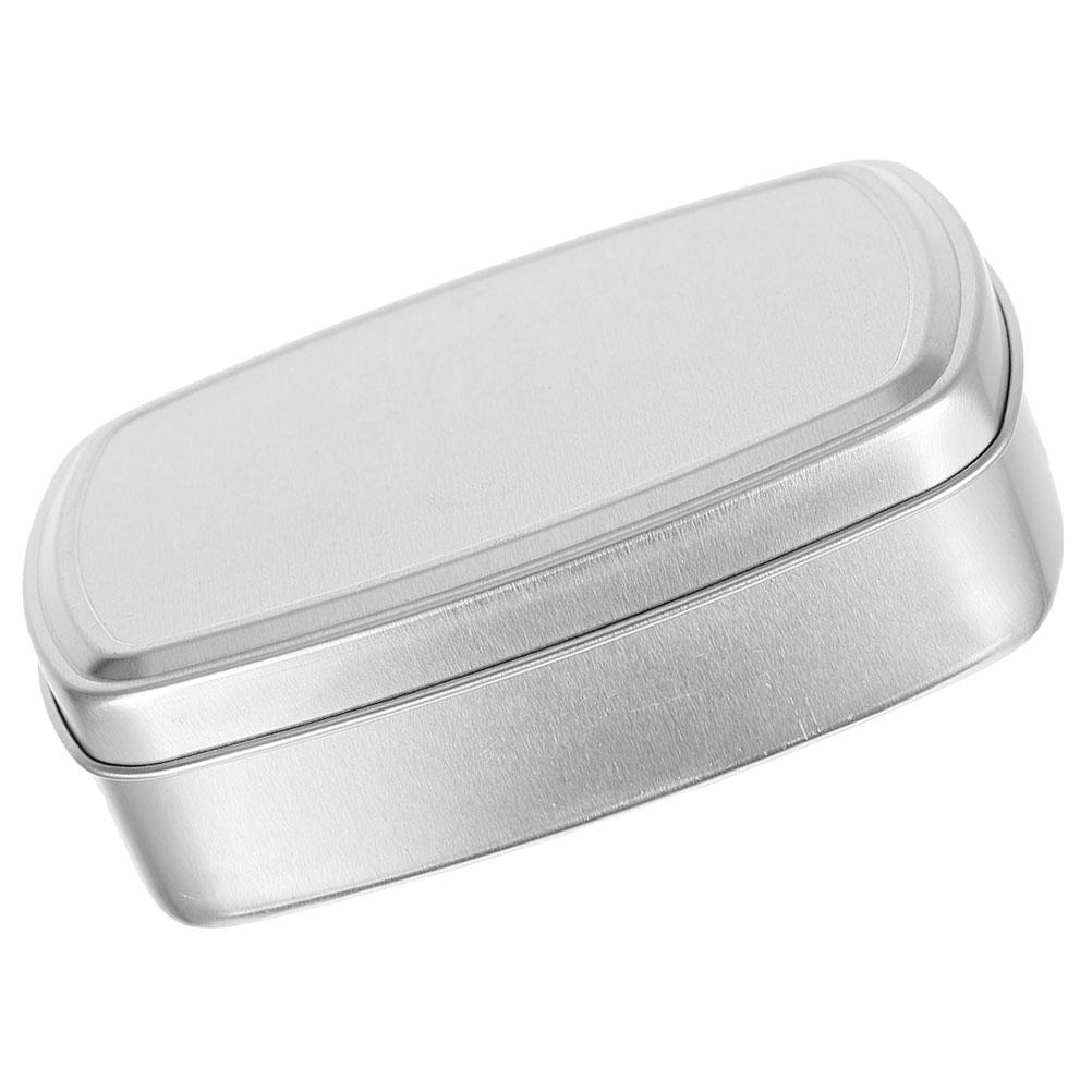 

2Pcs Aluminium Soap Holder Food Grade Square Box Travel Soap Case Portable Soap Dish Metal Container Bar Soap Storage Travel