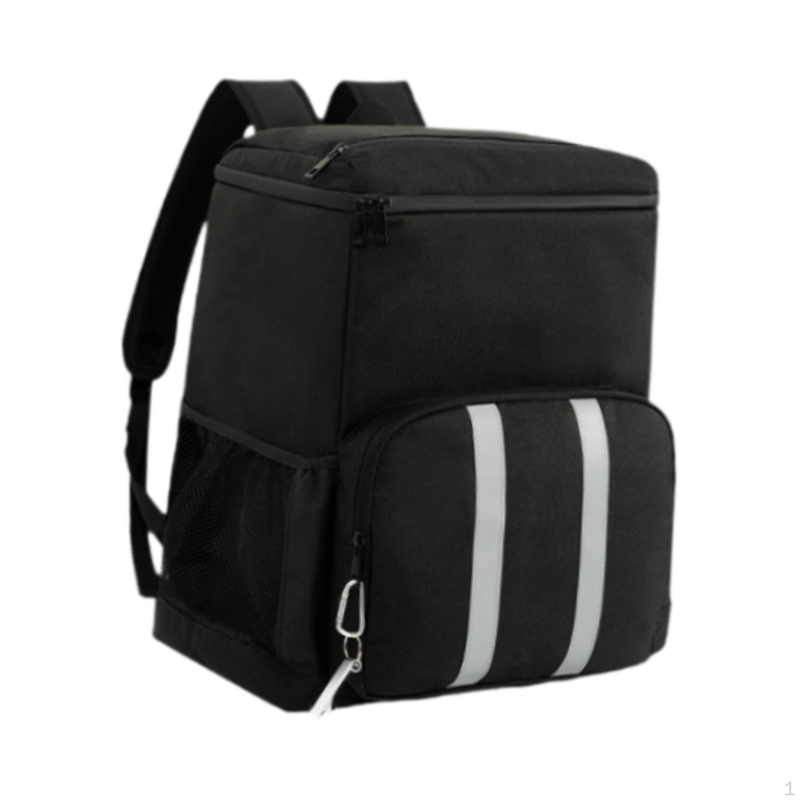 

Рюкзак-переноска для еды с изоляцией, переносной контейнер для пикника для походов и путешествий чёрный