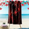 Black and Red Headphones 2D Flat Print Beach Towel, Large Soft Quick Dry Towel for Beach Camping Swimming.MSTJ0918278