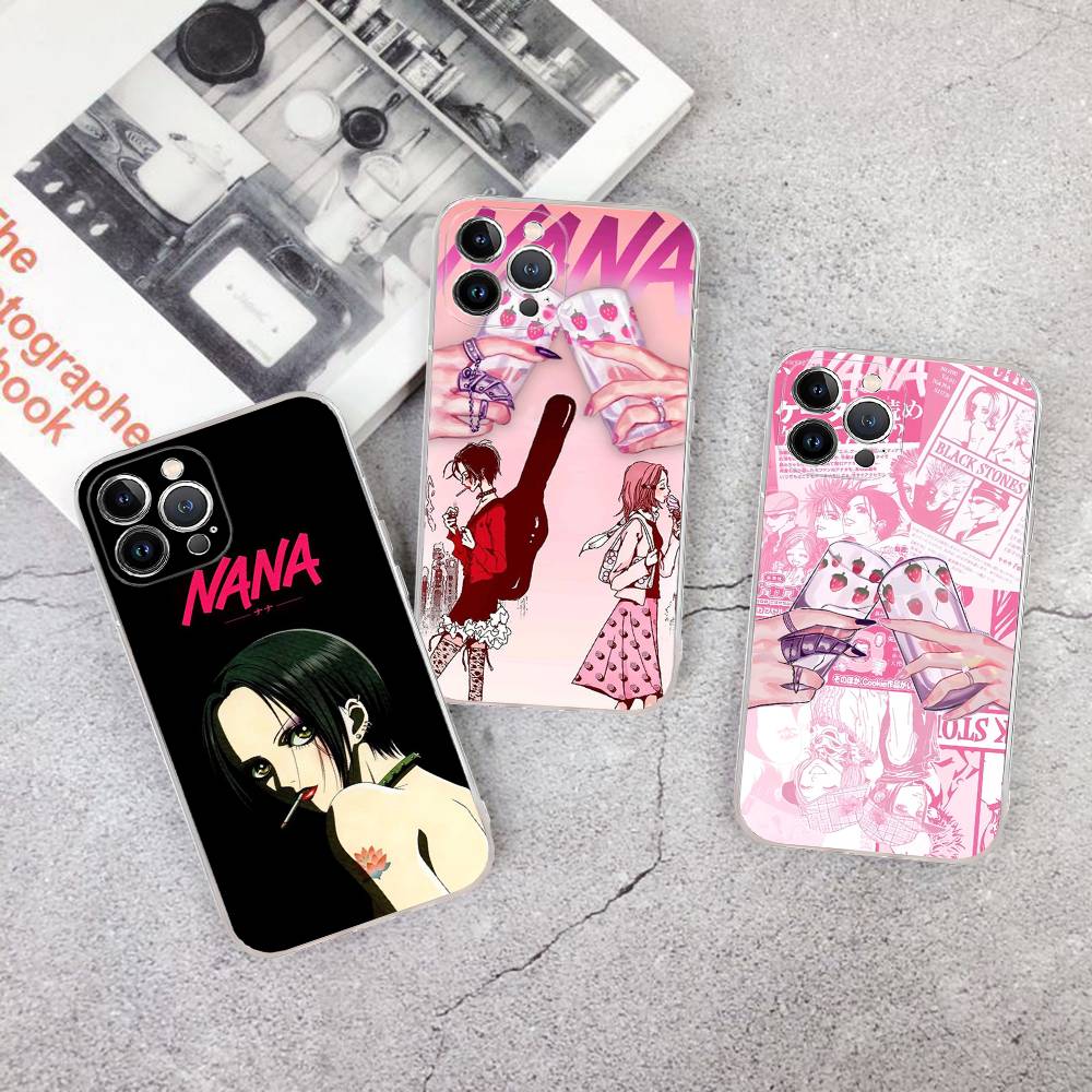 Anime Cool Nana Osaki Phone Case For iPhone 11 13 16 12 17 14 15 Pro Max Plus Soft Clear Back Cover Coque