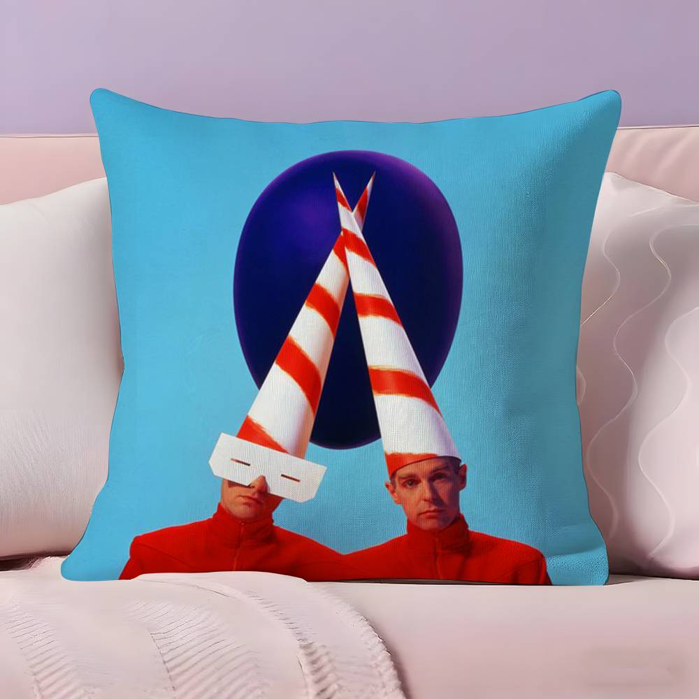 

Band P-Pet S-Shop Boys Pillow Case Ultra Soft Skin Friendly Fabric Cloud Like Comfort & Concealed Zipper 30cmx30cm