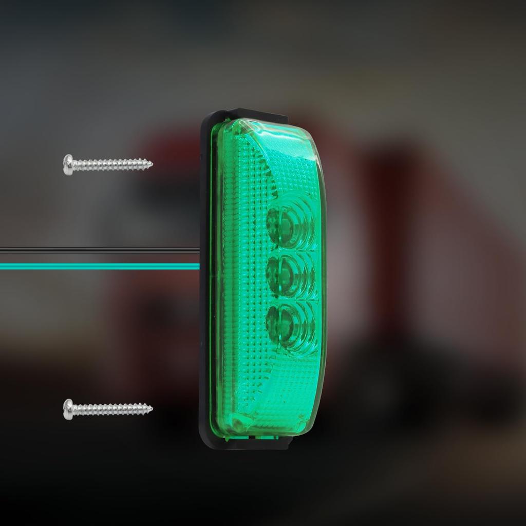 Ygmylandbb LED Truck Side Marker Lamp, 24V, , 3-LED Side Light, Car Width Light,