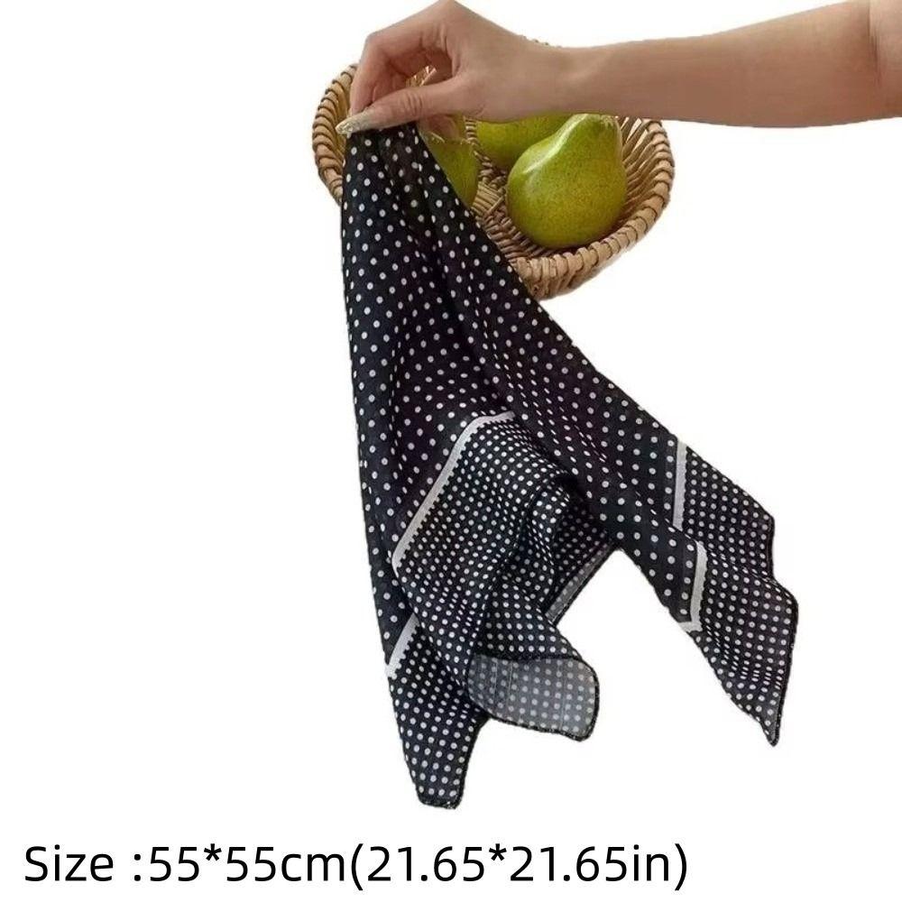 Fresh And Simple Women's Scarf Korean-style Artistic Headscarves Trendy Small Square Scarves