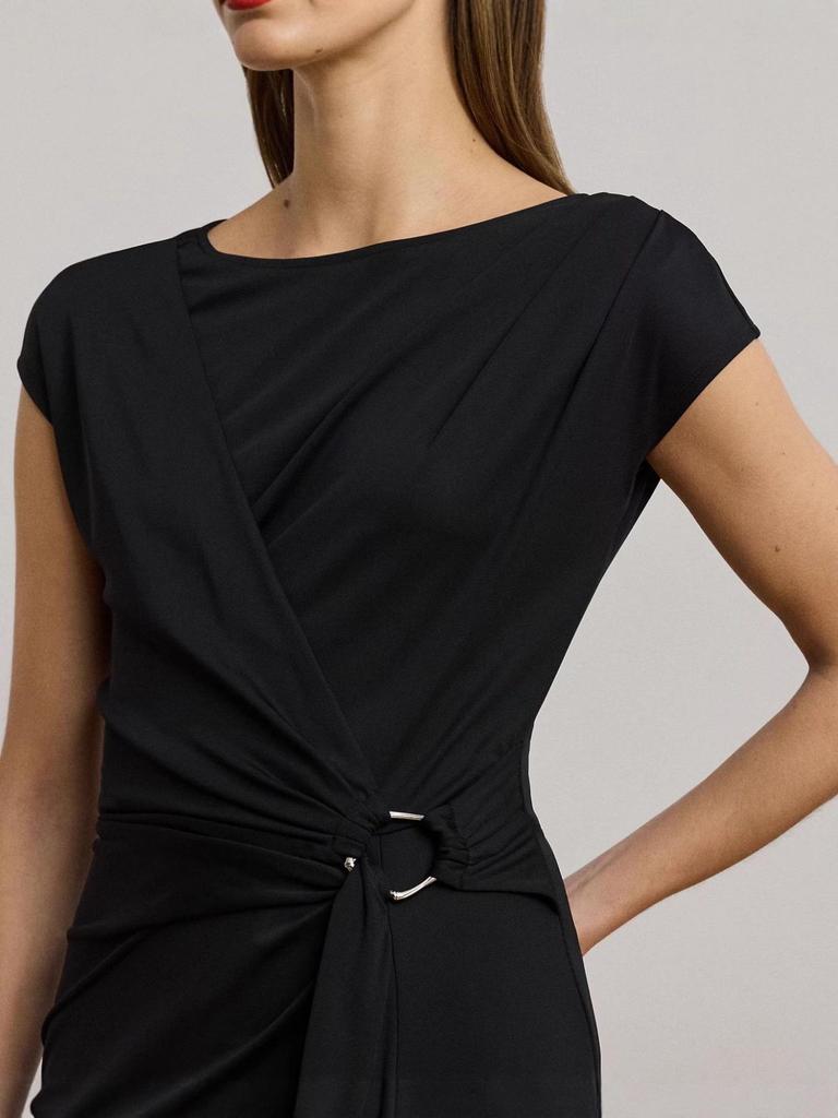 2025 Women's Elegant Slim-fit Midi Skirt with Waist Metal Accents and Slit